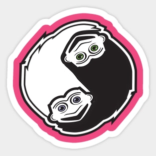 Troll Doll Yin Yang Sticker